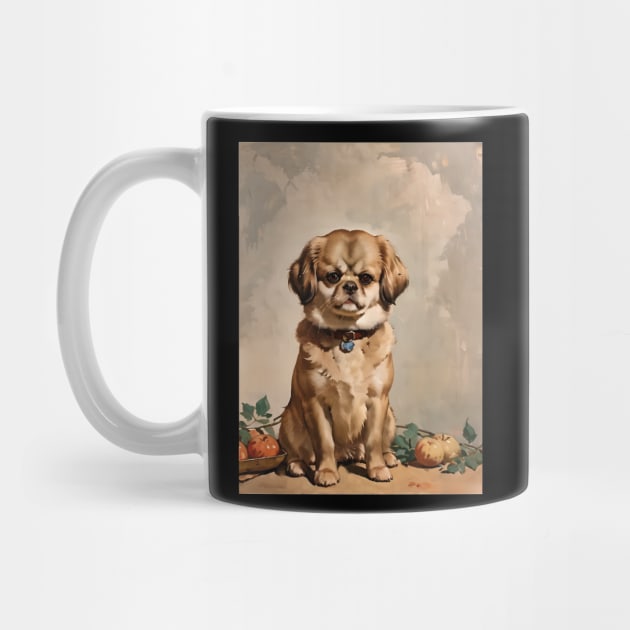 Loyal Friend, Irresistible Expression: Pekingese Art by chems eddine